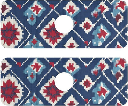 Kitchen Sink Splash Guard 2 PCS 14.7 Inch Sink Faucet Mat Splash Guard
