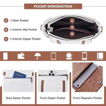 Roulens Crossbody Bags for Women,Multi Pocket Crossbody Purses Vegan Leather Shoulder Handbags Travel Purse Adjustable Strap