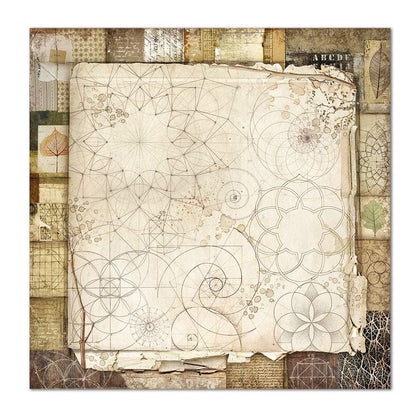 STAMPERIA INTERNATIONAL, KFT PAPER PAD 12X12 10PK FOREST, 30.5 x 30.5 (12" x 12"), Multicoloured