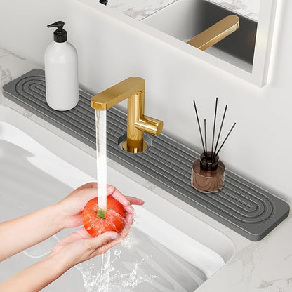 24'' Longer Faucet Mat for Kitchen Sink Stone Faucet Mat for Kitchen Sink