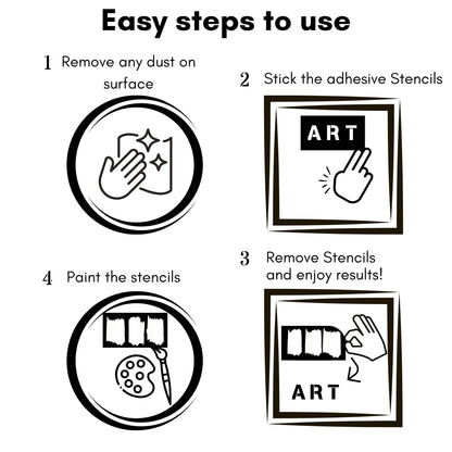 2 Inch Adhesive Number and Letter Stencils for Painting, Glass Etching & Wood Burning, 315 Peel and Stick Stencils Vinyl for DIY Crafts on Wood, Glass, Fabric, Wall, Mailbox and More (CleaStik)