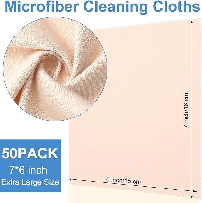 Frienda 50 Pcs Microfiber Cleaning Cloth