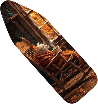 Nuxovilar Cat in Rocking Chair Pattern Ironing Board Cover, 15 * 54inch