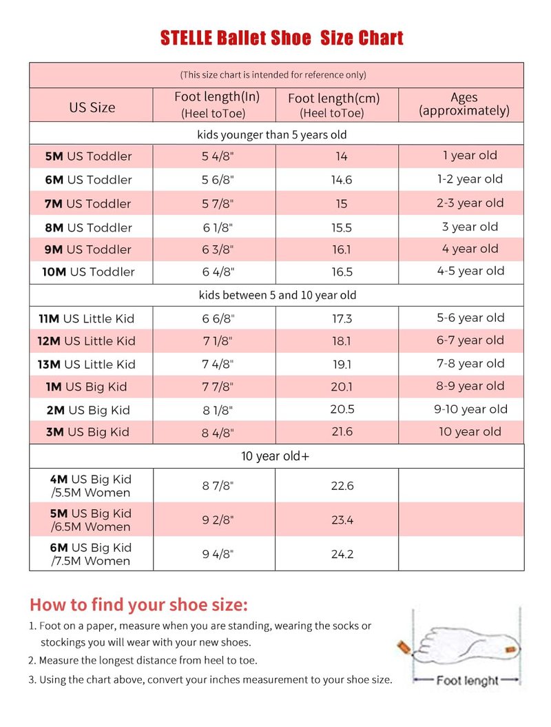 Stelle Ballet Shoes for Girls Toddler Ballet Slippers Soft Leather Boys Dance Shoes for Toddler/Little Kid/Big Kid(Pink, 13ML)