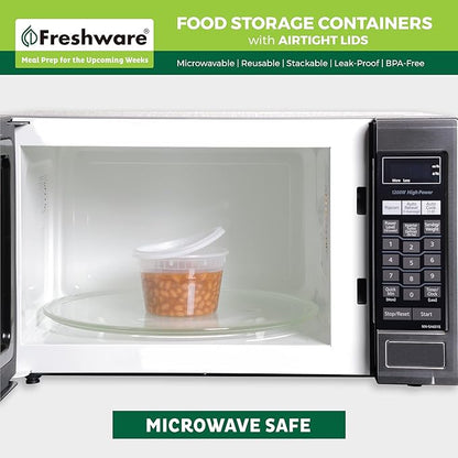 Freshware 48 Pack of 16 and 32 oz, 24 sets each size Food Storage Containers