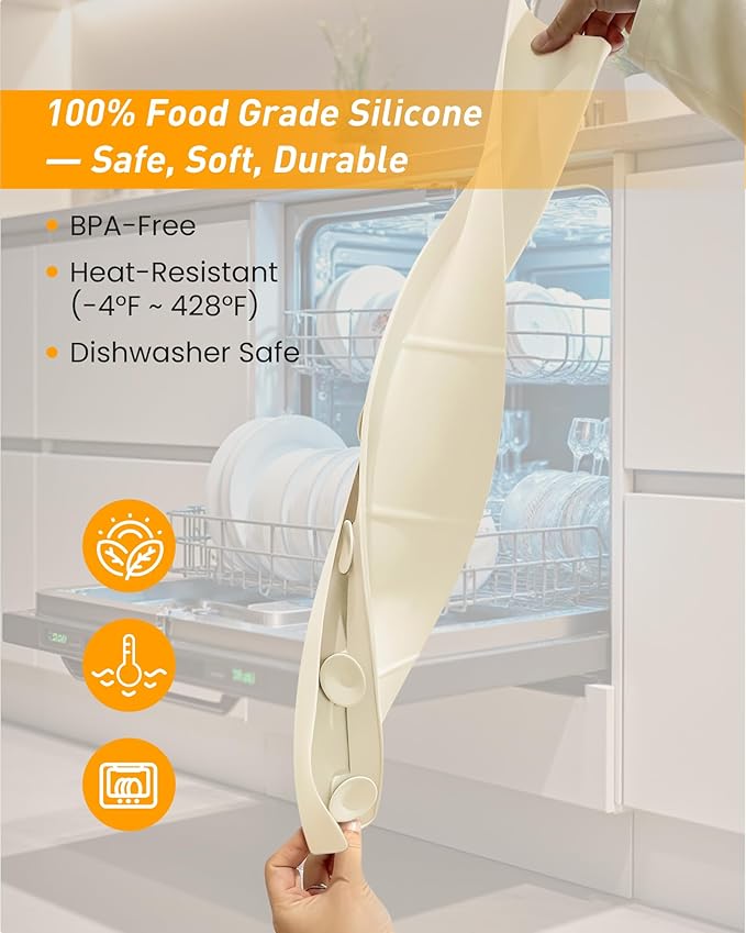 Kitchen Sink Splash Guard 23" Silicone Water Guard