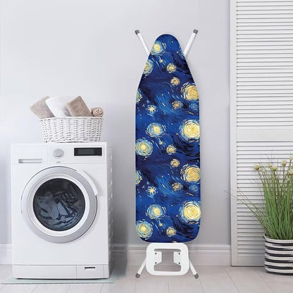 Galaxy Star Steam Ironing Board Cover Standard Size 15" X 54", Starry Night Oil
