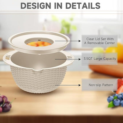 4-1 Colander with Bowl Set