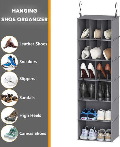 SpaceAid 2 Pack Hanging Closet Organizer and Storage