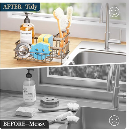 Consuemst Sponge Holder for Kitchen Sink