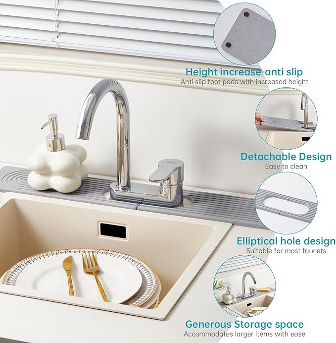 Stone Faucet Mat for Kitchen Sink