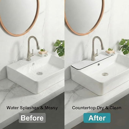 Customizable Kitchen Sink Faucet Mat: 30" Lx5.5 W Absorbent Splash Guard