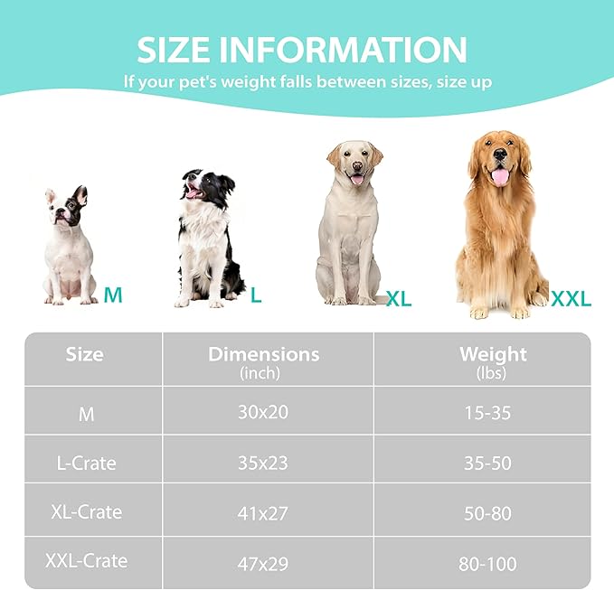 Cooling Dog Bed for Large Dogs - Orthopedic Pet Beds with Memory Foam, QMAX>0.5, Waterproof Removable Washable Cover for Hot Weather, Wander Blue, 35" L x 23" W x 3" H