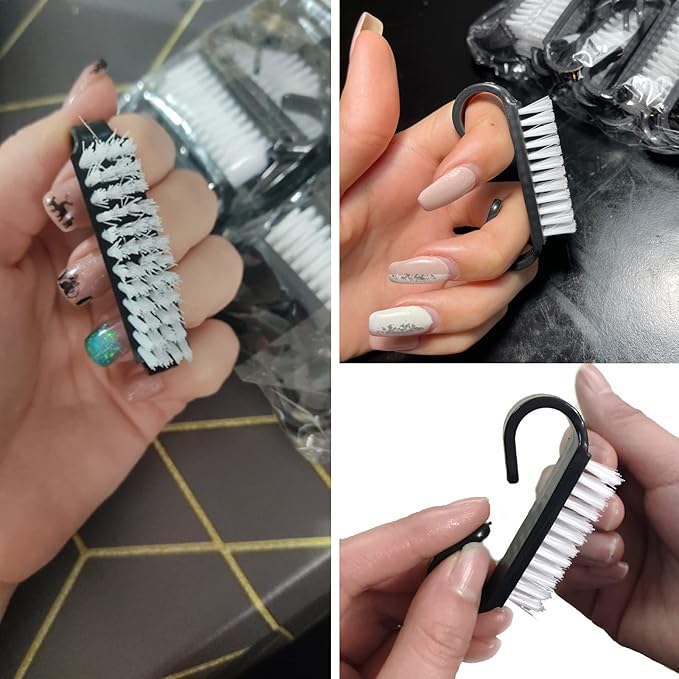 Nail Cleaning Brush- 20 Pcs Home Plastic Nail Brushes