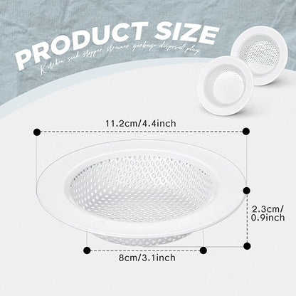 Retisee 2 Pcs Sink Strainer Stainless Steel Kitchen Sink Drain Strainer Basket