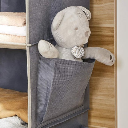 YOUDENOVA Hanging Closet Organizer, 5-Shelf Closet Hanging Storage Shelves
