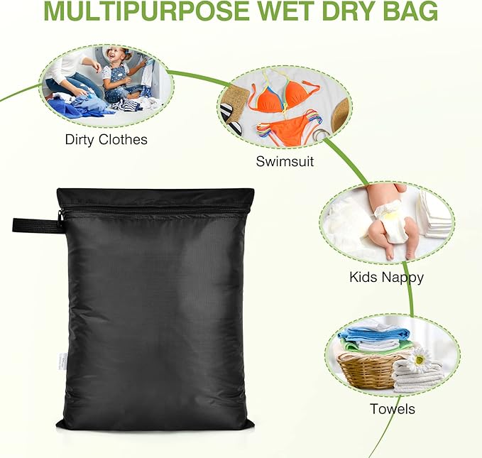 OTraki 12x16 inch Wet Bag 2Pcs Waterproof Swim Bag
