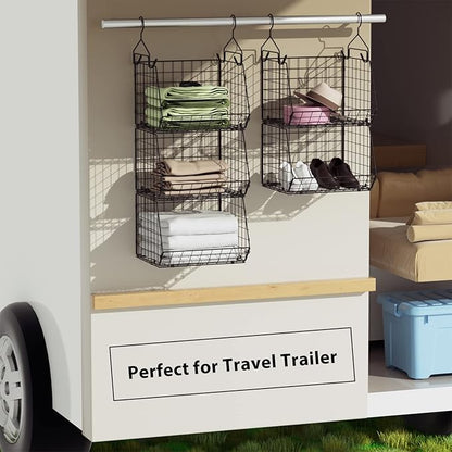 4 Tier Closet Hanging Organizer, Closet Organizers and Storage