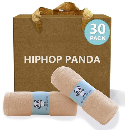 HIPHOP PANDA Baby Washcloths, Rayon Made from Bamboo