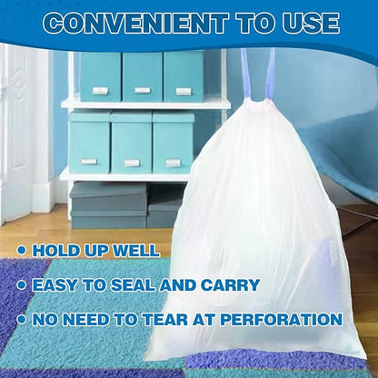 8 Gallon Trash Bags Drawstring 1.2 Mil