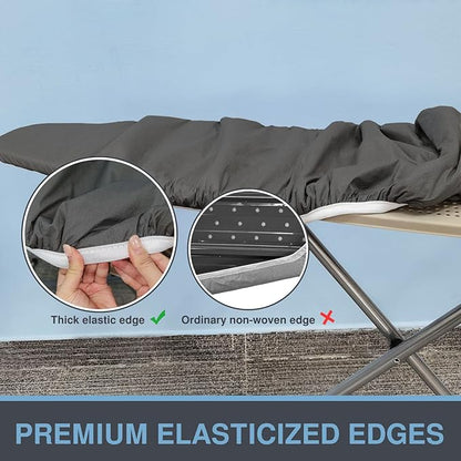 Ironing Board Cover and Pad, Standard Size 15x54, Thick Padding, Elastic Edge