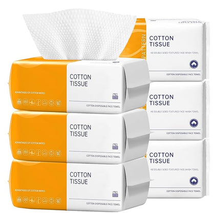 6 Pack Face Towels Disposable, Face Clean Towels, Face Towelettes Disposable