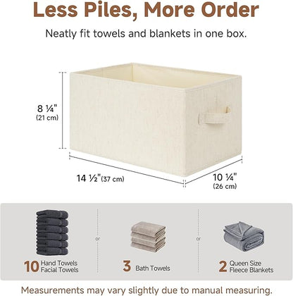 StorageWorks Storage Baskets for Shelves, Fabric Storage Bins, Closet