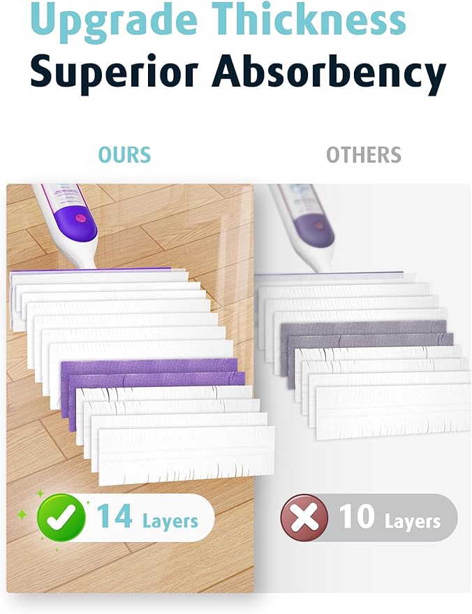 AIR U+ 36 Pack Disposable Power Mop Pads Refills