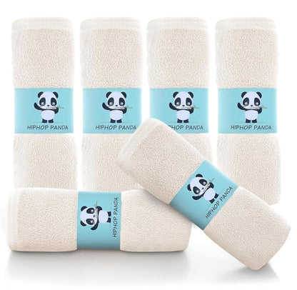 HIPHOP PANDA Baby Washcloths, Rayon Made from Bamboo