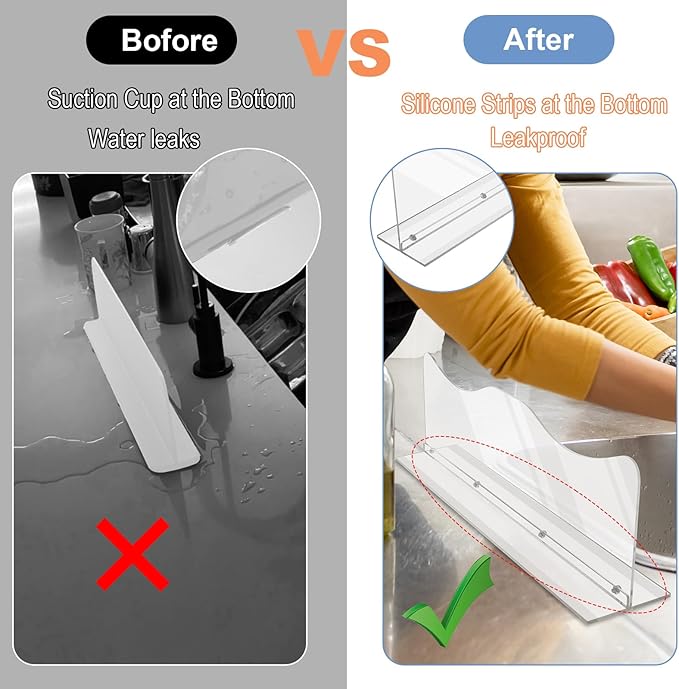 Beautyflier Splash Guard for Kitchen Sink Area Placed, Premium Kitchen Sink