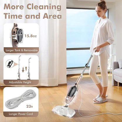 Steam Mop - All-in-one Powerful Handheld Steam Cleaner Detachable Floor Steamer