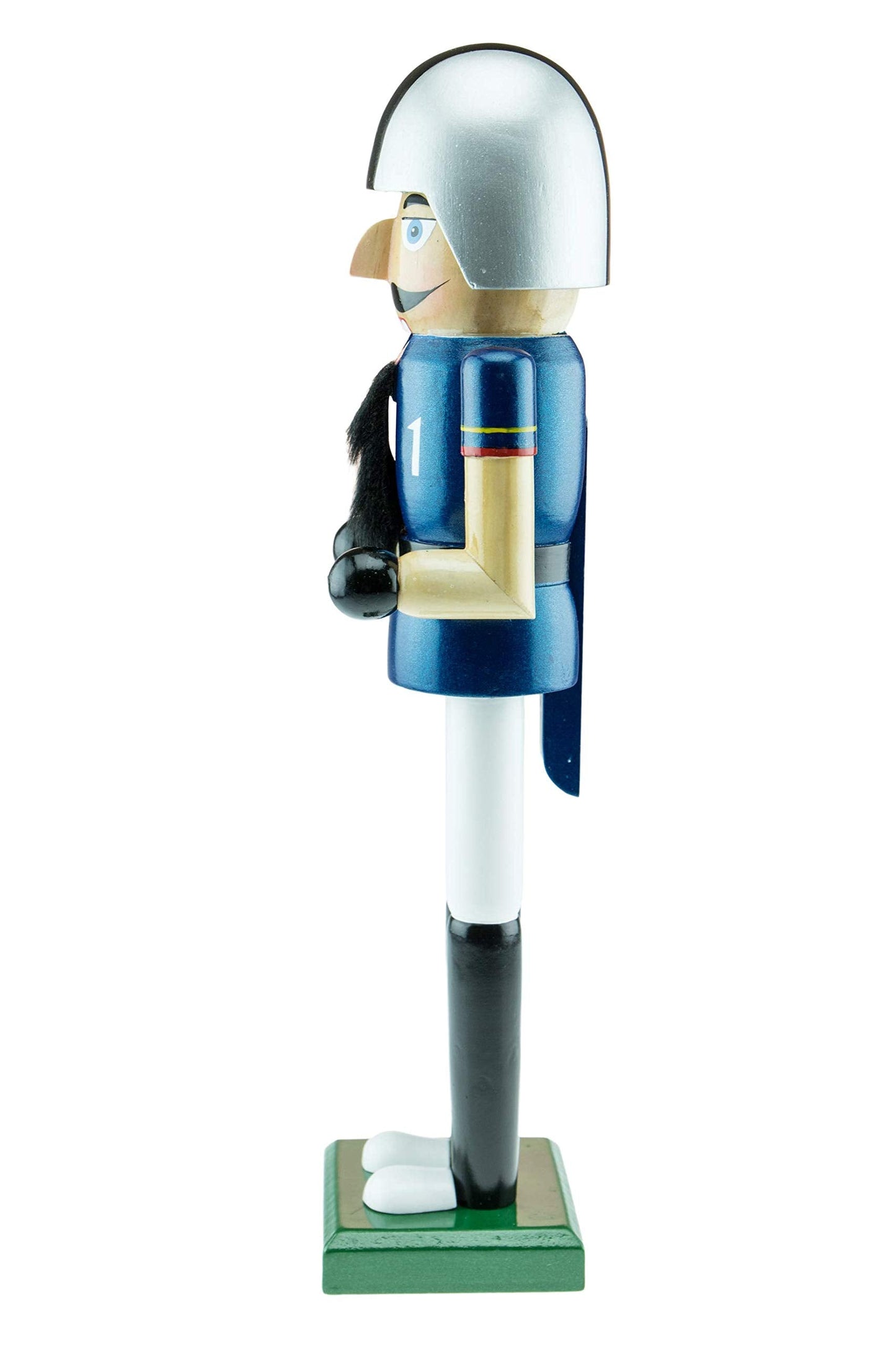 Clever Creations Football Player 15 Inch Traditional Wooden Nutcracker, Festive Christmas Décor for Shelves and Tables