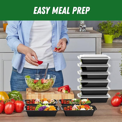 50 Pack 32 oz Meal Prep Containers Reusable