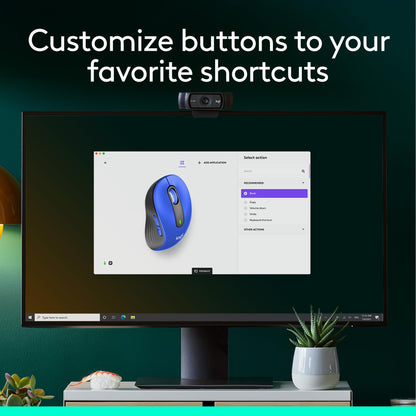 Logitech Wireless Mouse Signature M650 L Full Size - Large Hands, 2-Year Battery, Silent Clicks, Customizable Buttons, Bluetooth, PC/Mac/Chromebook - Black, Right-Handed, Large