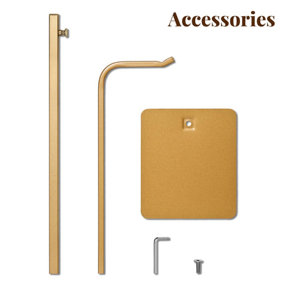 niffgaff 4 Pack Adjustable Purse Holder: Handbag Display Stand, Hanger Rack for Bags, Purses and Wreaths, Tabletop Closet Desk Retail Vendor Display Stand, Gold