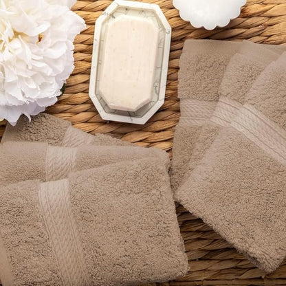 Superior Solid Egyptian Cotton Face Towel Set