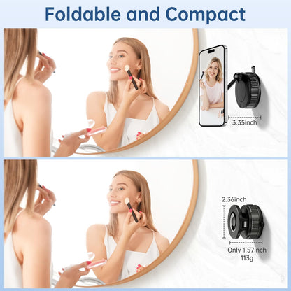 NibulaSpark Vacuum Magnetic Shower Phone Holder for Bathroom, Kitchen, Car- Hands Free Mirror Phone Holder, 360° Adjustable Suction Cup Phone Mount for iPhone Android, Gift for Men Women, Graduation
