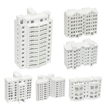 Attuslla Building Material Model Building Model for Home Decor Sand Tray Miniatures Garden Statue Model Mini Garden Decor Sand Table Model Building Kit Sand Table Decor (6 PCS 1:500), CX-03061