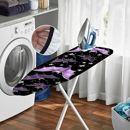 Nuxovilar Purple Bat & Star Ironing Board Cover, 15 * 54inch, Fit Most Standard