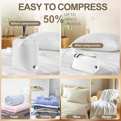 Travel Laundry Bag, Vacuum Compression Dirty Clothes Travel Bag Waterproof Wet