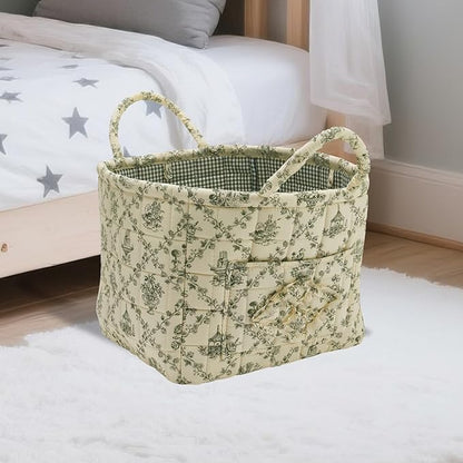 Quilted Fabric Storage Basket