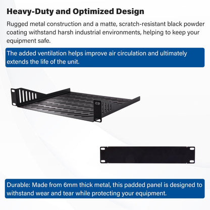 GeeekPi 4U Server Cabinet, 10 inch Mini Server Rack for Network, Servers, Audio, and Video Equipment, DeskPi RackMate T0 Rackmount, 7.87 inch Depth