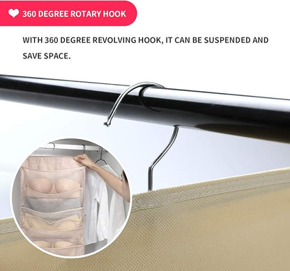 Bseash Enlarged Closet Hanging Bra Organizer