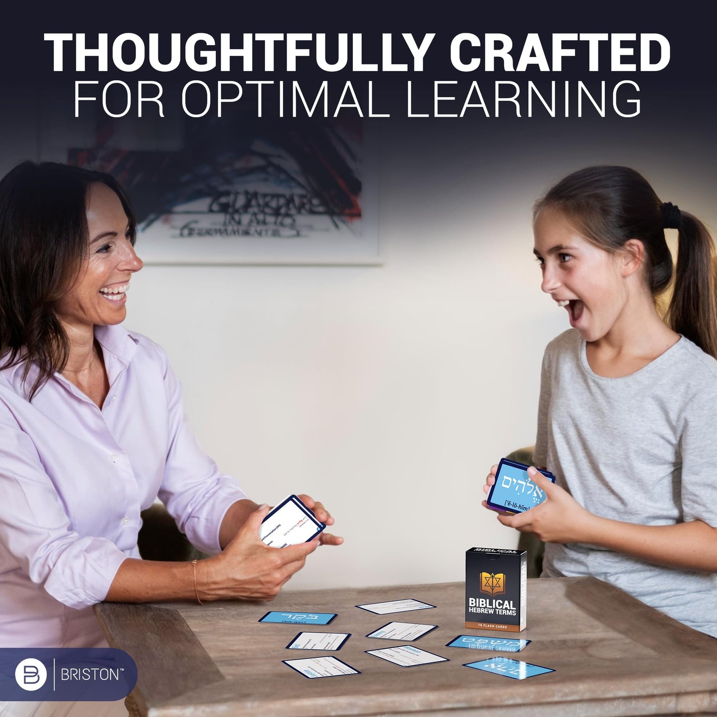 Briston Biblical Hebrew Terms Flashcards – 75 Hebrew Words with English & Scripture Verses – Audio Pronunciations Included – Learn Biblical Hebrew Language & Study Old Testament Vocabulary