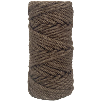 Leecogo 6mm Jute Rope 100 Feet Natural Craft Rope Twine String Perfect for Home Gardening Macrame Arts Crafts DIY Cat Scratching Post Replacement Repairing Recovering Cats Toy Making,Dark Brown