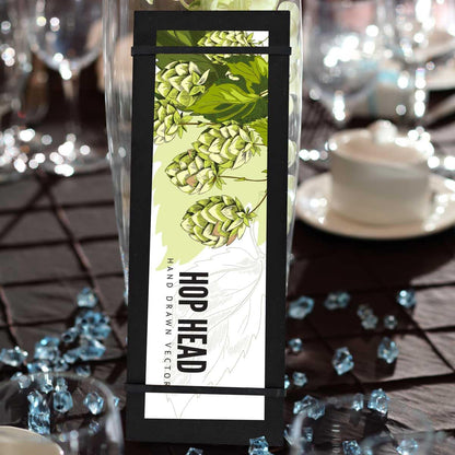 LZMS 4 Pcs 4 1/2" x 12 1/2" Black Wood Color Clipboards - Menu Holder - Check Presenter with Straps - for Pocket Sized Notepads