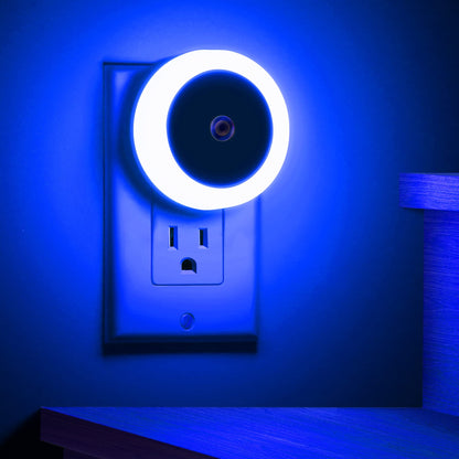 Briignite LED Baby Night Lights Plug into Wall [4Pack], Nightlight with Light Sensors for Kids Room, Bathroom Stair Lights, Hallway Light, Warm White