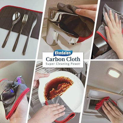 Lint Free Carbon Microfiber Cleaning Cloth Glass Window Polishing Streak Free