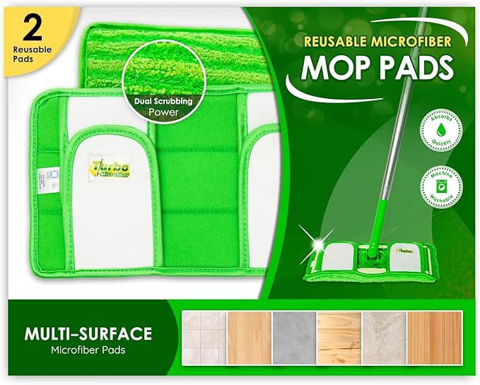 Reusable Pads Compatible with Swiffer Sweeper Mops