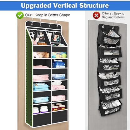 Univivi 5-Shelf Over Door Hanging Organizer Fabric Door Storage